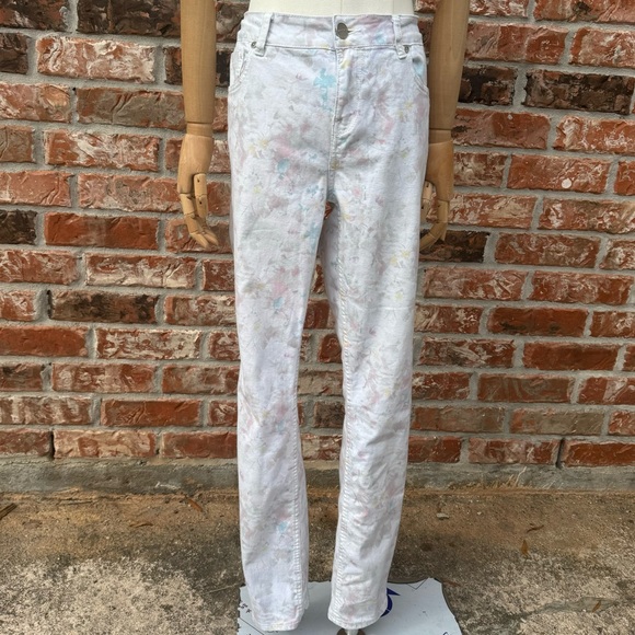 Anthropologie Denim - Anthropologie Wandering Watercolor floral print jeans /29 / Excellent condition